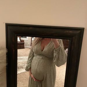 Maternity photoshoot dress full length